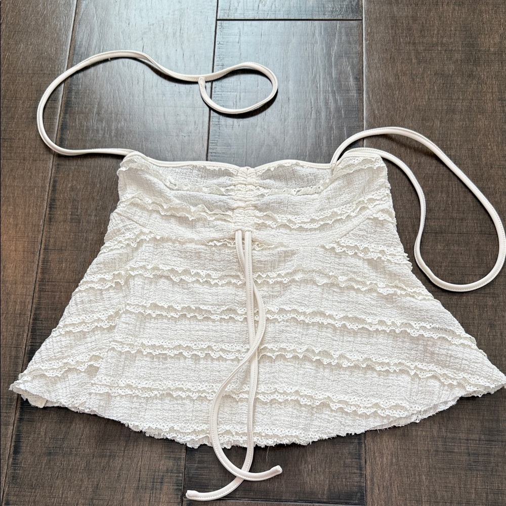 Elegant White Lace Tank Top